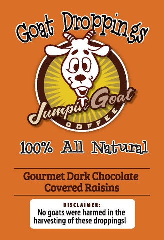 Goat Droppings - Gourmet Dark Chocolate Covered Raisins