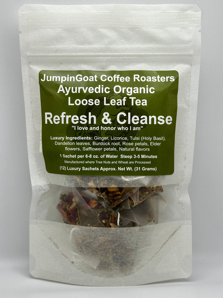 Refresh & Cleanse - Ayurvedic Organic Loose Leaf Tea | JGCR Gourmet Coffee